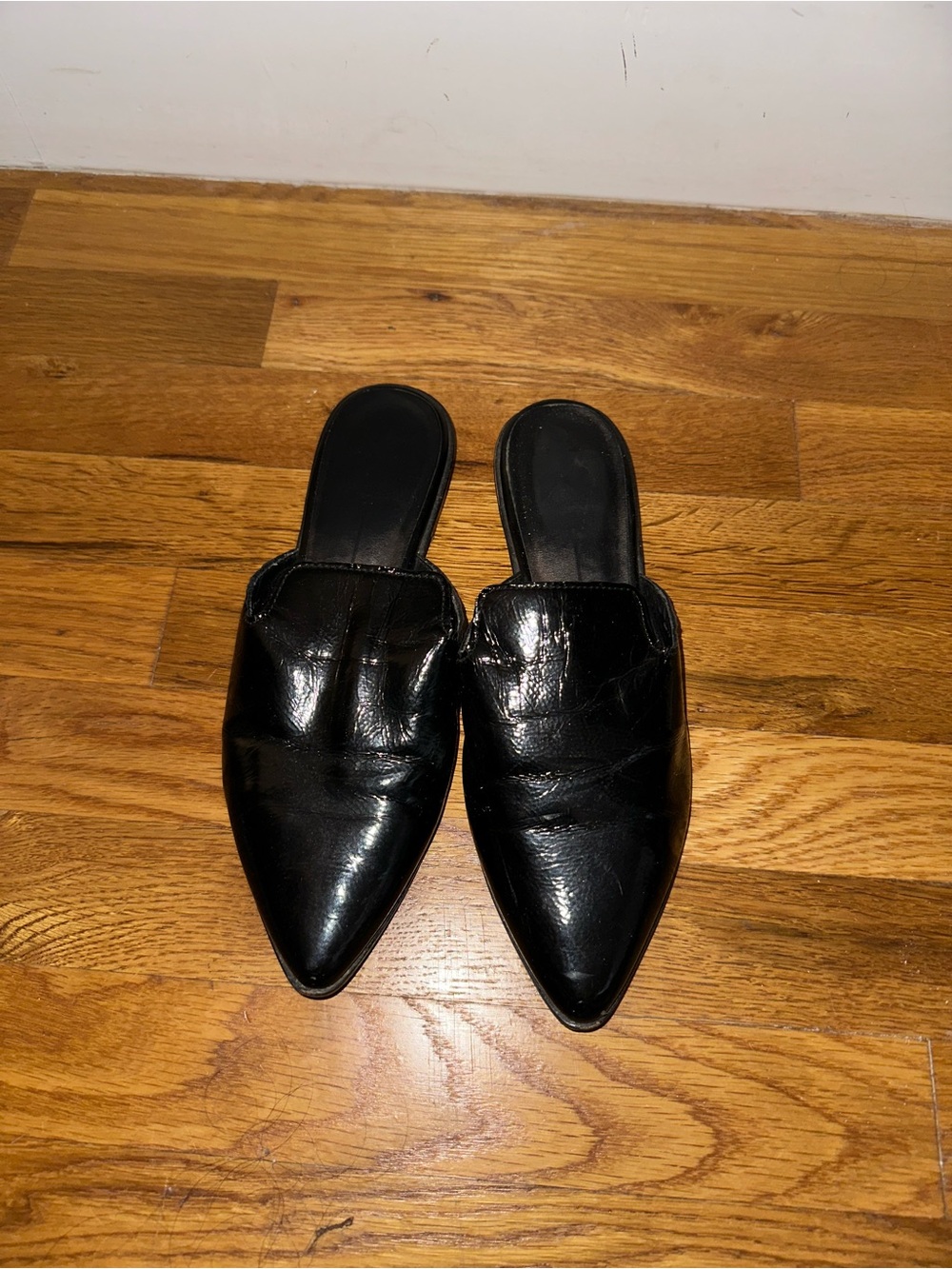 Dolce Vita Black Pointed Slip-On Loafers